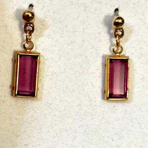 Vintage pair of Amethyst earrings